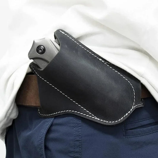 1pcs Anti-scratch Storage Sheath Folding Flick Knife Waist Belt Clip Holder Pocket Knives Pack Tools for Camping